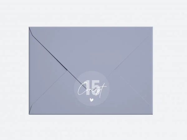 enveloppe lichtblauw
