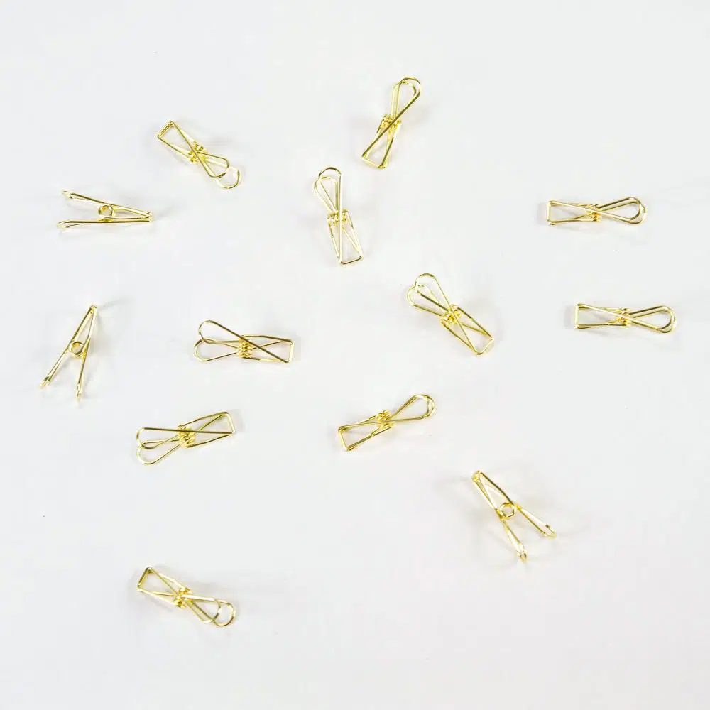 Fish clip goud