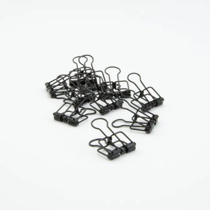 binderclip zwart