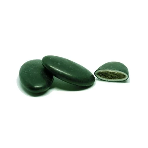 Suikerbonen Papa Chocolat Kerstgroen gelakt
